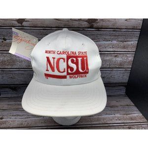 Vintage NOS The Signatures North Carolina State Snapback Hat by Designer Award